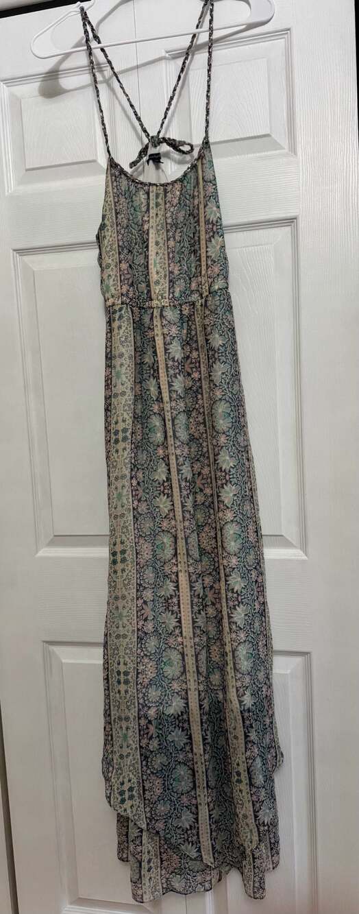 American Eagle Outfitters Floral Print Halter Maxi Dress XS